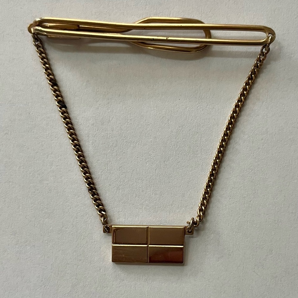 Swank Vintage Tie Bar Clip 10K Gold Filled